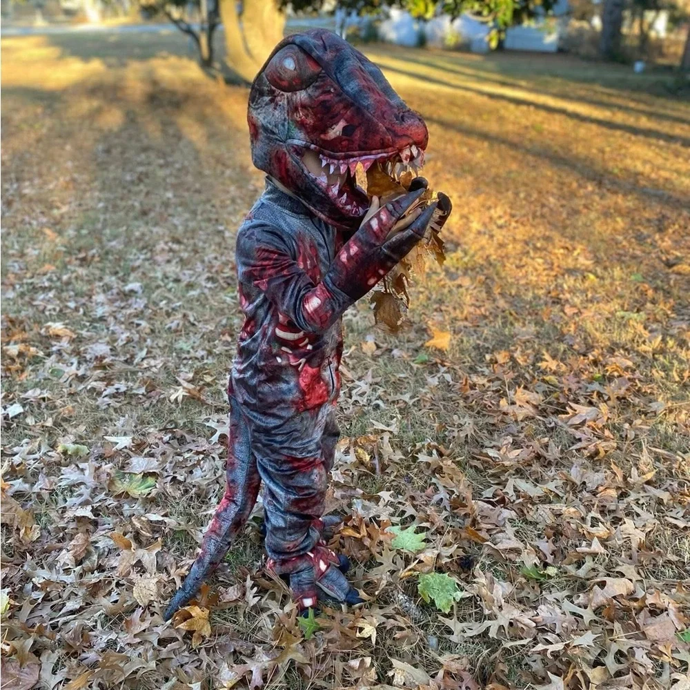 Kids Zombie Dinosaur Costume size 5/6